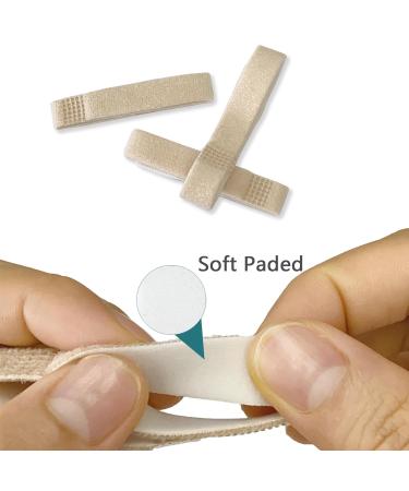 Jrery-KEY Finger Buddy Wraps 10 PCS | Reusable Finger Straps for Broken Finger/Arthritis | Beige, Padded | Pinky, Ring, Index, Middle Fingers - Buy Online on GoSupps.com