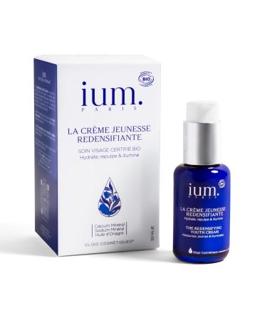 IUM Paris - Youth Cream Anti-Aging Cream - Anti-Wrinkle Cream for Women - Redensifying Face Cream with Calcium - Moisturizing Face Cream - Organic Vegan - 50 ML - Made in France