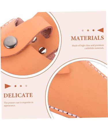 Frcolor 2-Piece Garden Scissors Storage Bag | Leather Toolset Belt Holster | Cowhide Scissor Bag for Garden Tools | Durable & Stylish - 21x9.5x5cm - Buy Online on GoSupps.com