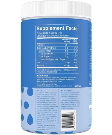 Bellway Super Fiber Powder Mixed Berry - Psyllium Husk Fiber Supplement (12.8 oz) | Sugar-Free - Buy Online on GoSupps.com