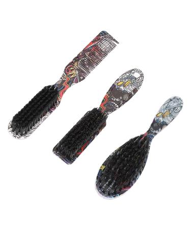 Buy 3 Piece Beard Brush Set for Men | 2-in-1 Comb & Grooming Tool | Portable Beard Care Essentials - Buy Online on GoSupps.com