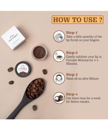 Coffee Lip Scrub - Brighten Dark Lips with Caffeine Shea & Cocoa Butter | 0.5 FL Oz - For Men & Women - Buy Online on GoSupps.com