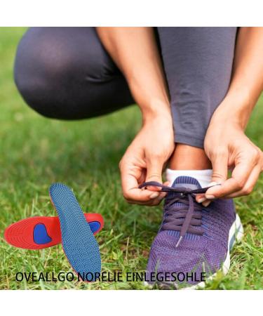 OVEALLGO Norelie Orthopedic Insoles - 2 Pair Comfysole Pressure Relief Inserts (Orange Size 45-46) - International Shipping Available - Buy Online on GoSupps.com
