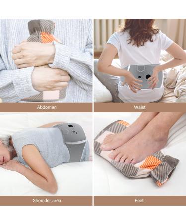 Rubber Hot Water Bottle Belt with Plush Cover - Purple | Pain Relief for Neck, Back, Shoulder, Legs - Buy Online on GoSupps.com