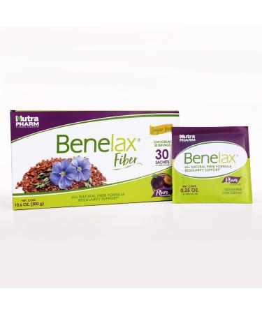 Benelax - Intestinal regulator 30 sachets | Regulates and stimulates intestinal transit Prevents & fights chronic constipation Improves the balance of intestinal microflora 0 18 Oz fiber per serv.