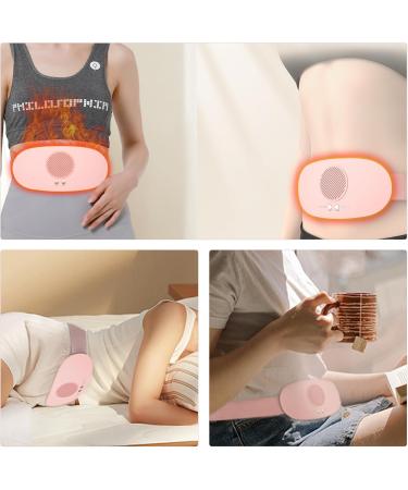 Wireless Heating Pillow for Menstruation | 7 Vibration Modes Heat Belt for Women & Girls - USB Pink - Buy Online on GoSupps.com