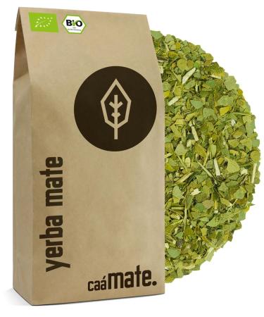 Yerba Mate Tea Bio 200g The original matured air-dried smoke-free plastic-free Fair Mate tea made of mate blades mate powder and mate blade powder DE- KO-006 - Buy Online on GoSupps.com