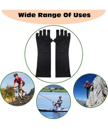 KASESSS 3 Pairs UV Gloves for Gel Nails Fingerless UV Protection Gloves Nail Art Anti UV Gloves Lightweight Nail Gloves UV Protection UV Lamp Gloves for Protect Hands from UV Light Lamp Dryer - Buy Online on GoSupps.com