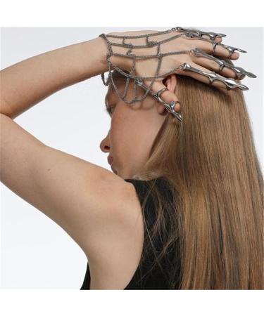 OralGos Skeleton Hand Bracelet | Unique Chain Hand Jewelry | Halloween Party Accessory - Buy Online on GoSupps.com