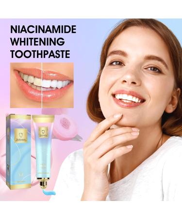 2PCS Niacinamide Whitening Toothpaste Niacinamide Toothpastes Tooth Protection and Whitening Toothpaste Fresh Breath Remove Tooth Stains - Buy Online on GoSupps.com