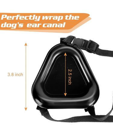 YINSHOME Dog Earmuffs | Noise Reduction Ear Muffs for Medium & Large Dogs | Hearing Protection | Black - Buy Online on GoSupps.com