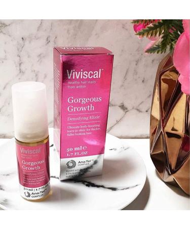 Viviscal Gorgeous Growth Densifying Leave-in Elixir 1.7 oz - Keratin, Biotin, Zinc for Thicker Fuller Hair - Ana Tel Proprietary Complex - Buy Online on GoSupps.com