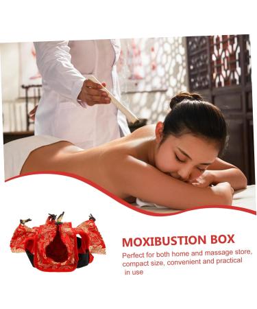 Homsfou Brenner Kasten Moxibustion Box Set | Hot Smoke-Free Cleaning Bag & Copper Housing Cover for Moxa | International Shipping Available - Buy Online on GoSupps.com