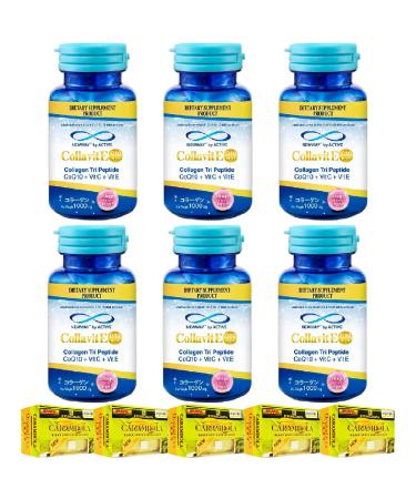by Newway 30Tablets Japan Active Colla VIT E 1000+ Collagen Tri-Peptide Nourish Moisture Skin Set 6 No0647899465 by Beautygoodshop Get Free for You Beauty Gifts