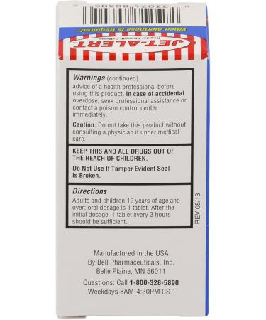 Buy Jet-Alert 100 MG Caffeine Tabs - 120 Count (Pack of 4) | Fast International Shipping - Buy Online on GoSupps.com