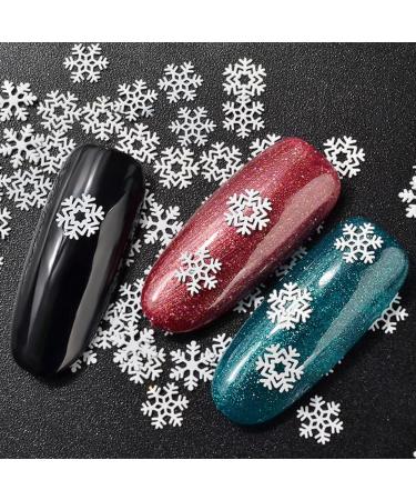 templateSnowflakes Nail Sequins Metal Slices Nail Stickers Decals Nail Art DIY Design - Buy Online on GoSupps.com