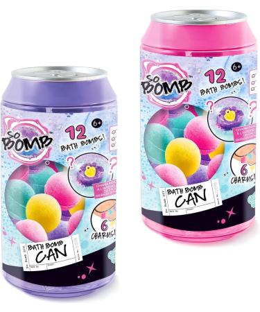 Bath Bomb Cans - 12 Mini Bath Bombs - collectable Charms - Make a Friendship Bracelet - Scented Bath Bombs - 6+ - Buy Online on GoSupps.com