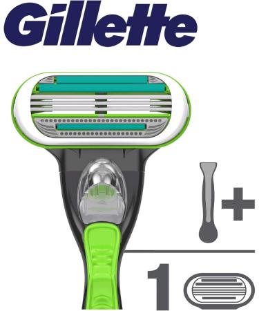 Buy Gillette Body Razor for Men | 3-Layer Blade + 1 Extra Blade | International Shipping Available - Buy Online on GoSupps.com