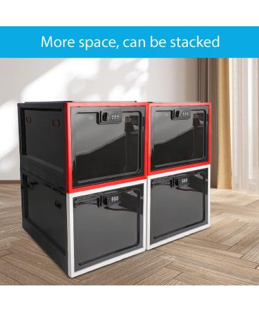Secure Medicine Lock Box with Combination Lock - Large Medication & Snack Storage Locker for Home Classroom & Food Safety - Black - Buy Online on GoSupps.com