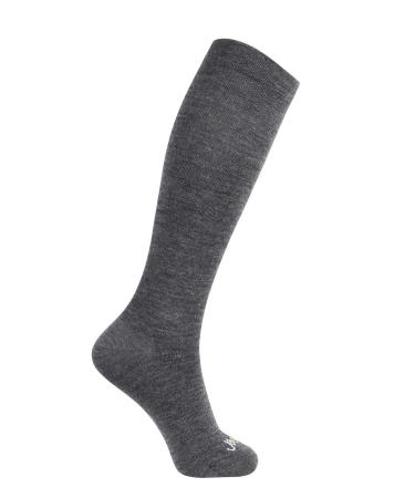ja vie JAVIE 80% Merino Wool Ultra Soft 15-20mmHg Graduated Compression Socks for Women & Men Small Med Grey