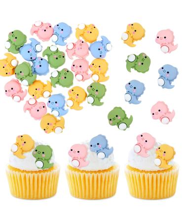 Keaziu 20 Pack Dinosaur Cupcake Toppers Baby Shower Cute Dinosaur Theme Baby Boy Dinosaur Birthday Party Cake Decorations Supplies