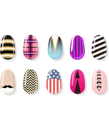 1275-Piece Nail Art Stencil Set - French Tip Guides, Stickers, Vinyl Sheets - Buy Online on GoSupps.com