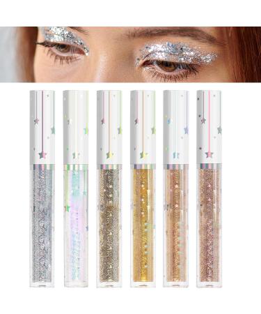  Sirseon Glitter liquid eyeliner glitter liquid eyeliner eyeliner color set 6 colors eyeliner eyeliner pencil pencil - Buy Online on GoSupps.com