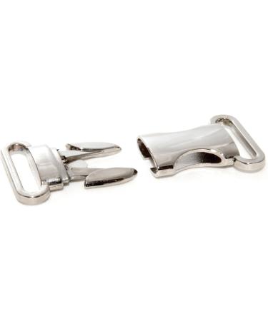 Wholeoooo 10 Set Metal Click Closure - 3/4 Cliff Lock for Paracord Bracelets Dog Neck Straps & Backpacks - Silver - Buy Online on GoSupps.com