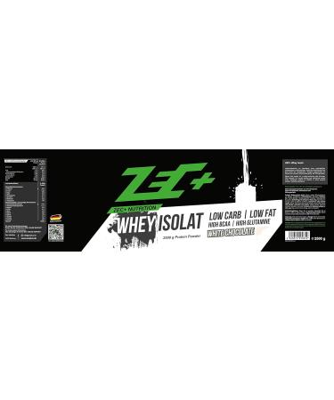 Zec+ Nutrition Whey Isolate 2500g - Low-Fat White Chocolate Protein Powder | Pure Whey Protein 2.5kg (1 Pack) - International Shipping Available - Buy Online on GoSupps.com