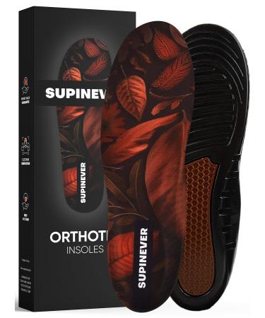 Work Boot Insoles for Men and Women - Low Arch Support - Effective Foot Pain Relief - All Day Comfort Orthotic Insoles - Shock-Absorbing Anti-Fatigue Shoe Inserts (M Brown) Work M Men 5.5-11 / Women 6.5-12