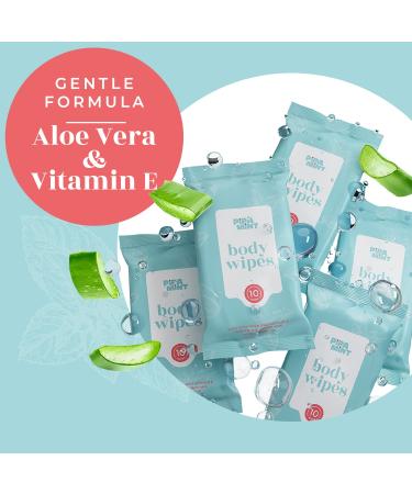 Adult Body Wipes XL - 50 Count (Pack of 1) | Vitamin E & Aloe Vera | Alcohol-Free | Rinse-Free Bathing Wipes for Adults - Buy Online on GoSupps.com