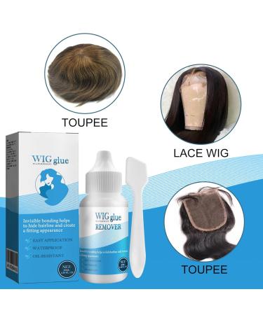 Lace Wig Glue Strong Hold Invisible Bonding Adhesive Hair Glue for Wigs Wig Glue Lace Front Waterproof Latex-Free And Oil Hair Replacement Adhesive 1.3 Oz - Buy Online on GoSupps.com