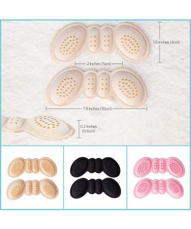 Gel Heel Cushion Inserts - High Heel Shoe Pads & Grip Liners (Black 6mm) | Ultimate Comfort for All-Day Wear - Buy Online on GoSupps.com