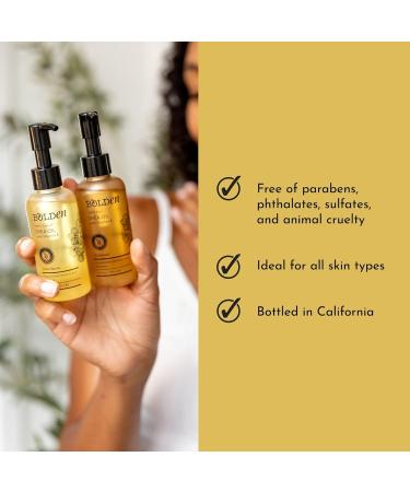 BOLDEN Hydrating Cleanser & Shea Oil Bundle Fragrance-Free Daily Face Wash + Sweet Vanilla Body & Hair Oil with Vitamin E | 3.4 + 3.4 fl oz - Buy Online on GoSupps.com