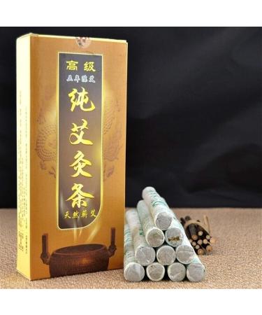 YANHAO Moxa Rolls - 10Pcs Box | Traditional Black & White Moxa Sticks for Moxibustion & Massage - International Shipping Available - Buy Online on GoSupps.com