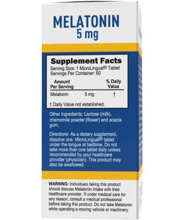 Superior Source Melatonin 5 mg - 60 MicroLingual Instant Dissolve Tablets for Sleep Support - Buy Online on GoSupps.com