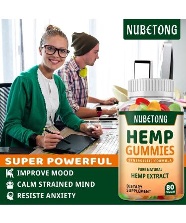 Hemp Gummies for Sleep Anxiety Pain High Potency Extra Strength Hemp Oil Extract Organic Edible Gummy Supplement for Adult Gummy Fruit - Buy Online on GoSupps.com