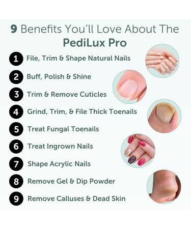 Replacement Nail Drill Bits & 50 Sanding Bands for PediLux Pro - Professional Manicure & Pedicure Kit - Buy Online on GoSupps.com