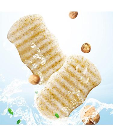 Wave Walnut Cleansing Konjac Cotton Powder | Long Face & Body Wash for Women | Blue | Personal Skin Care - Buy Online on GoSupps.com