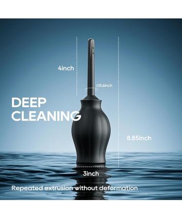 Silicone Enema Bulb Kit - 9.84in Douche Cleaner for Men & Women | 8.5oz Enema Bulb & Shower Connection - Improve Hygiene & Comfort - Buy Online on GoSupps.com
