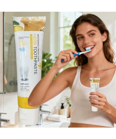 Natural Toothpaste | Whitening Toothpaste 50g - Dental Hygiene Paste - For Home Hygiene Travel Morning Routine Bathroom Daily Toilet for Men and Women - Buy Online on GoSupps.com