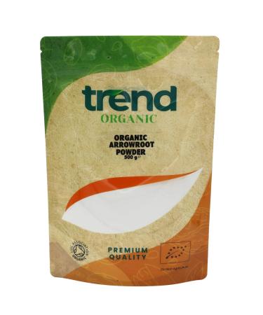 Trend Organic Arrowroot Powder for Cooking and Baking Natural Thickening Agent (Known as Arrowroot Starch or Arrowroot Flour) Certified Organic Vegan Non-GMO No Additives No Preservatives 500g 500 g (Pack of 1) - Buy Online on GoSupps.com