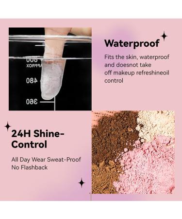 Glitter Setting Powder - Waterproof Loose Face Powder for Dark Complexion | Long-lasting Poreless Matte Finish & Oil Control - Buy Online on GoSupps.com
