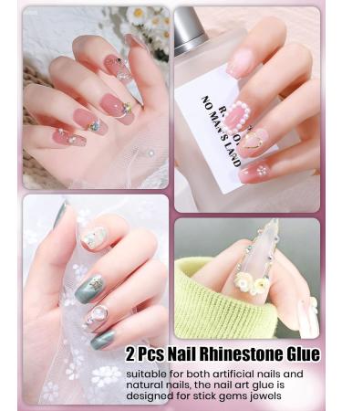 EBANKU 2PCS Clear Nail Rhinestone Glue Gel - Super Adhesive for Gem Decoration (20ml) - Buy Online on GoSupps.com