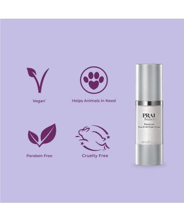 PRAI Beauty Platinum Firm & Lift Night Serum | Vegan Anti-Aging Face Serum for Instant Lift & Hydration - 1 Fl Oz - Buy Online on GoSupps.com
