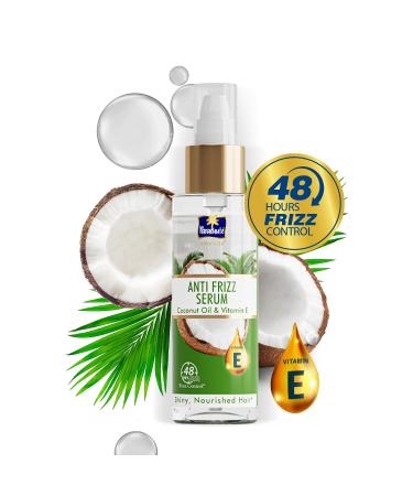 Parachute Advansed Anti-Frizz Hair Serum for Women | Coconut Milk & Vitamin E | 48 Hour Frizz Control | Nourishing & Repairing | 6.7 Fl. Oz | International Shipping Available - Buy Online on GoSupps.com