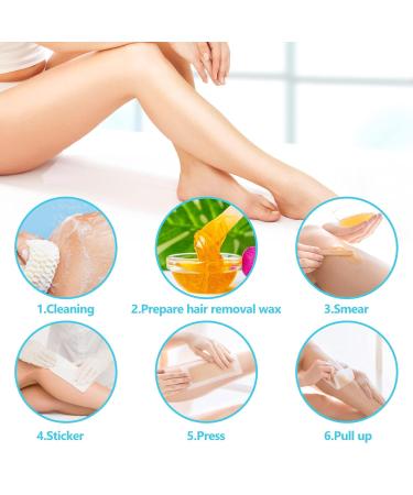 300 HP Hair Removal Paper - Nonwoven Depilatory Wax Strips for Legs Arms & Armpits | Fleece Epilator Strips (3 Pack) - Effective Beauty Tool for Smooth Skin - Buy Online on GoSupps.com