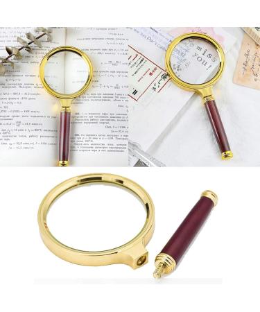 Portable Handheld Magnifier 5pcs 10X Imitation Wooden Handle Reading Aid Mirror for The Elderly 60/70/80/90/100mm Full of Stars - Buy Online on GoSupps.com