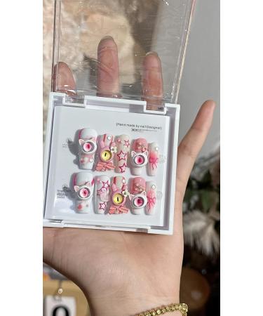 Handmade Nail Wearing New Type Nail Enhancement 3D Detachable False Nail Enhancement Patch(Size:XS) - Buy Online on GoSupps.com