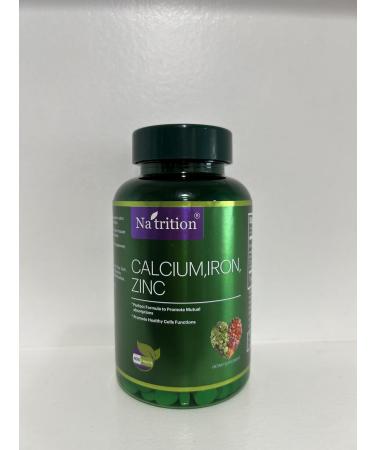 Na'trition Calcium 170mg Iron 4.8mg and Zinc 3.3mg 400 Easy Swallow Tablets 2.75 Month Supply